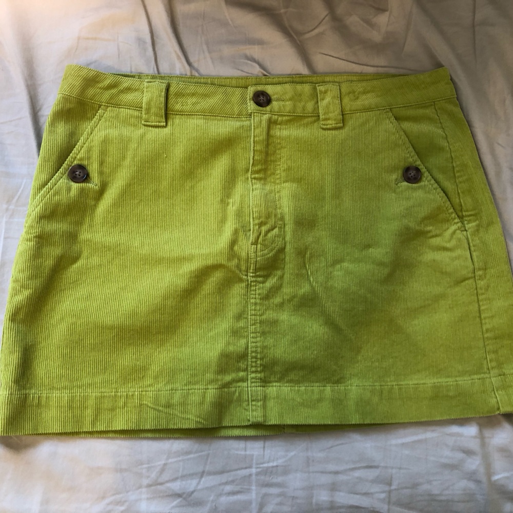 Green Corduroy Skirt US Size 14